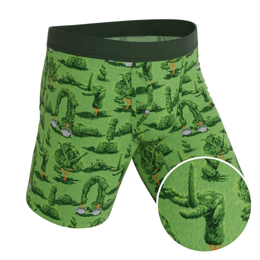 The Full Bush Bush Club | Naughty Landscaping Ball Hammock® Boxer - Long Leg