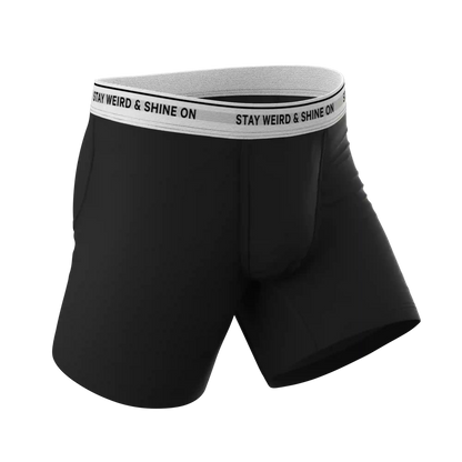 The Anthem | Black Shinesty Ball Hammock® Pouch Underwear
