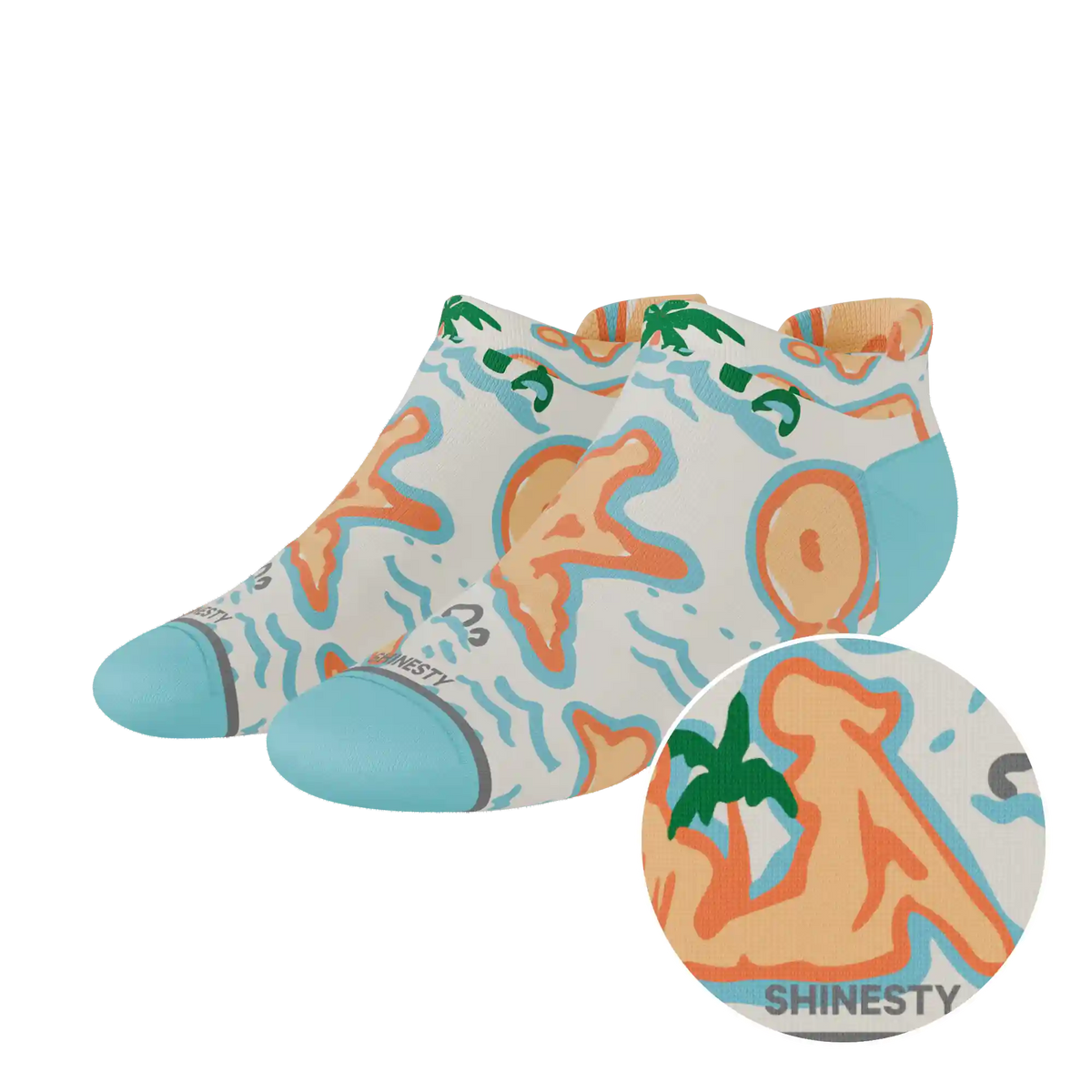 The Pirate's Booty | Naughty Map Heel Hammock™ Ankle Socks