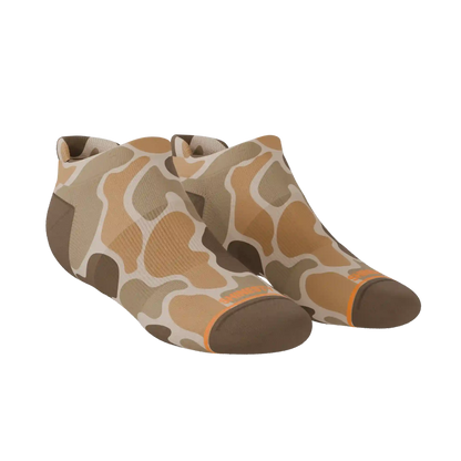 The Out Of Sight | Light Duck Camo Heel Hammock™ Ankle Socks