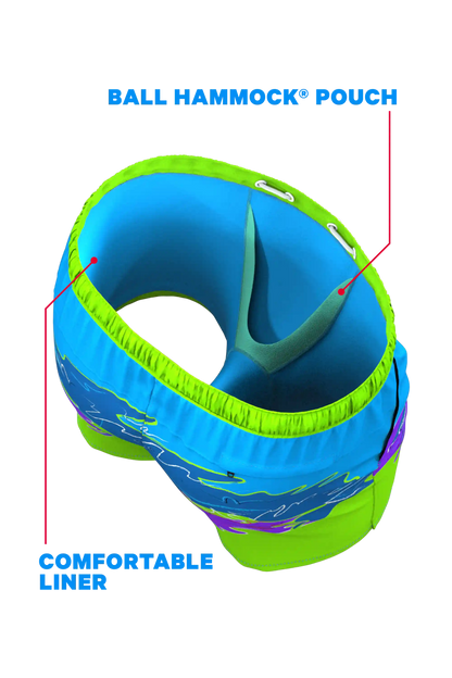 The Snack Shack | Retro Neon Ball Hammock® Pouch 5" Swim Trunks