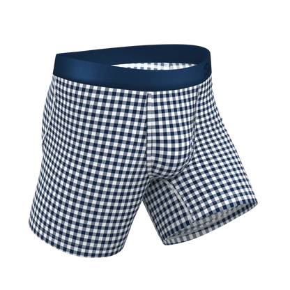 The Mad For Plaid | Navy Gingham Ball Hammock® Pouch Underwear