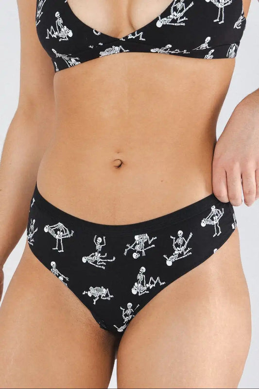 The Bare Back Bones | Glow in the Dark Skeletons Cheeky Underwear