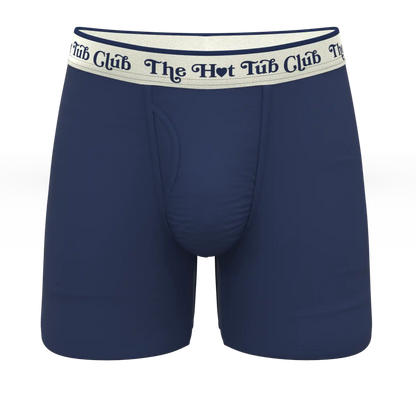 The Jet Set | Hot Tub Club Navy Ball Hammock® Pouch Underwear With Fly