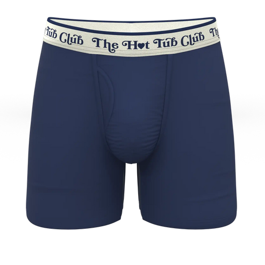 The Jet Set | Hot Tub Club Navy Ball Hammock® Pouch Underwear With Fly