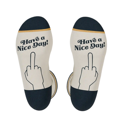 The Friendly Fire | Middle Finger Heel Hammock™ Crew Socks