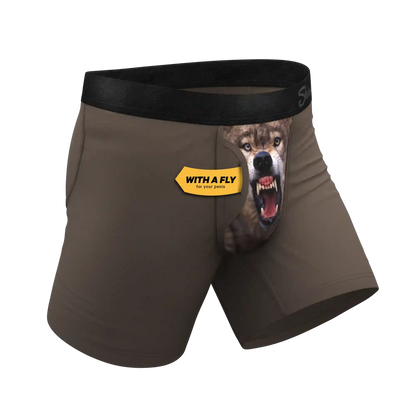 The Grey's Growl | Wolf Ball Hammock® Pouch Underwear With Fly