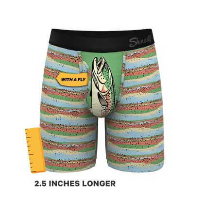 The Trout Of The Blue | Trout Skin Ball Hammock® Boxer - Long Leg