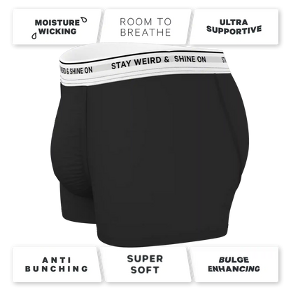 The Anthem | Black Shinesty Ball Hammock® Pouch Trunks Underwear