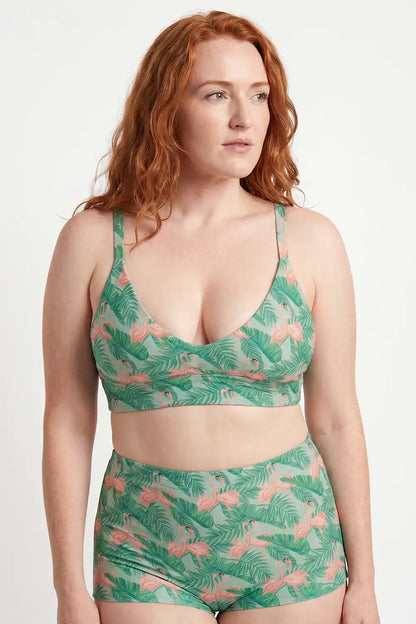 The Flamboyance | Flamingo Boob Hammock™ Plunge Bralette