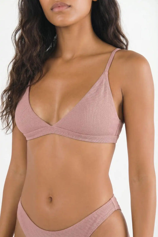 The Bell Pep | Red Chambray Boob Hammock™ Triangle Bralette