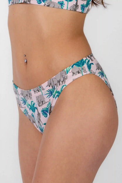 The Maximus | Tropical Elephants Modal Bikini Underwear