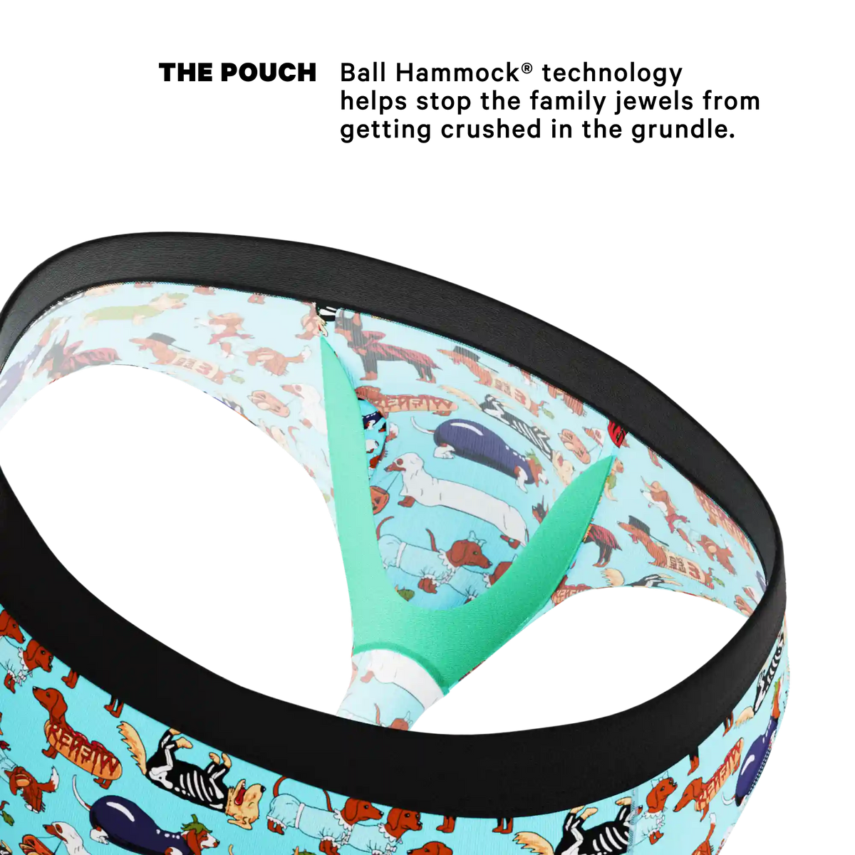 The Halloweenies | Halloween Dogs Ball Hammock® Pouch Underwear Briefs
