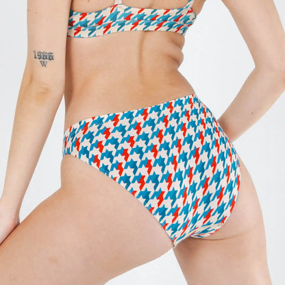 The Swanky | Retro Houndstooth Modal Bikini Underwear