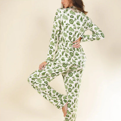 The Western Wonderland | Western Toile SleepDeep™ Women’s Long Sleeve Pajama Set