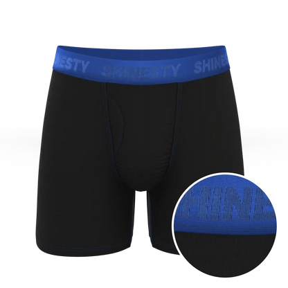 The Rhythm & Blues | Black and Blue Ball Hammock® Pouch Underwear With Fly