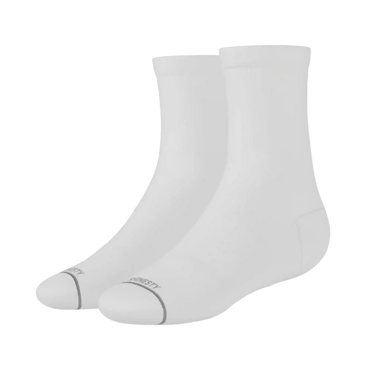 The Blizzard | Plain White Heel Hammock™ Quarter Crew Socks