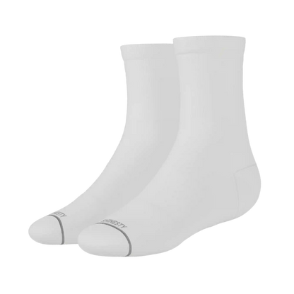 The Blizzard | Plain White Heel Hammock™ Quarter Crew Socks