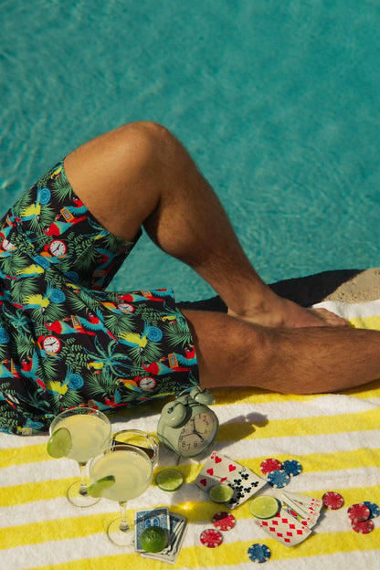 The 5 O'Clock Somewhere | Margaritaville® Ball Hammock® Pouch 8" Swim Trunks