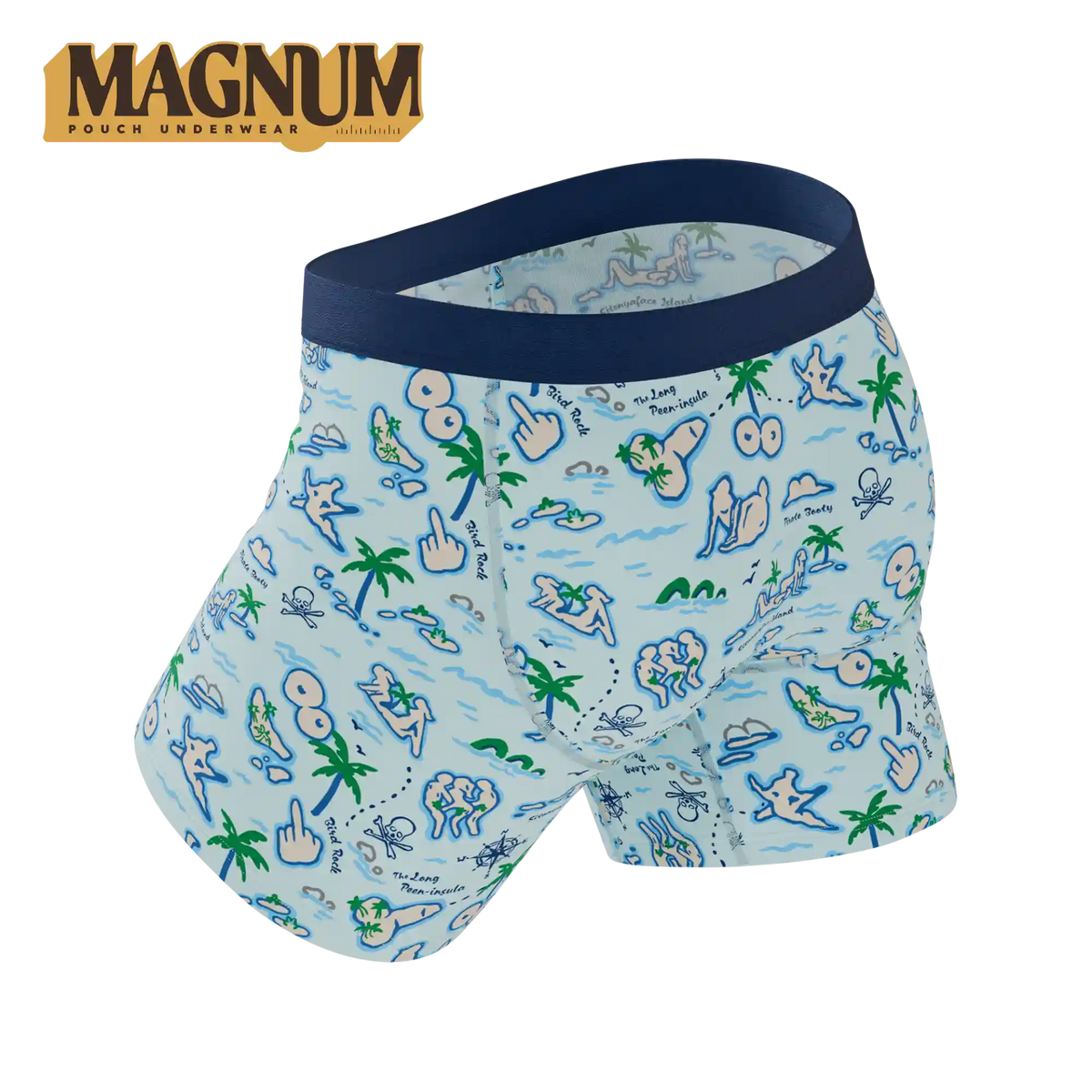 The Pirate's Booty | Naughty Map Ball Hammock® Magnum Big Pouch Underwear