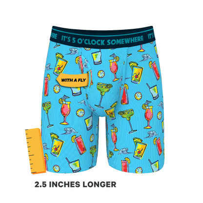 The Cocktail Hour | Shinesty x Margaritaville® Ball Hammock® Boxer - Long Leg