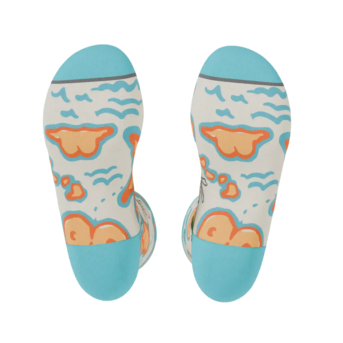 The Pirate's Booty | Naughty Map Heel Hammock™ Crew Socks