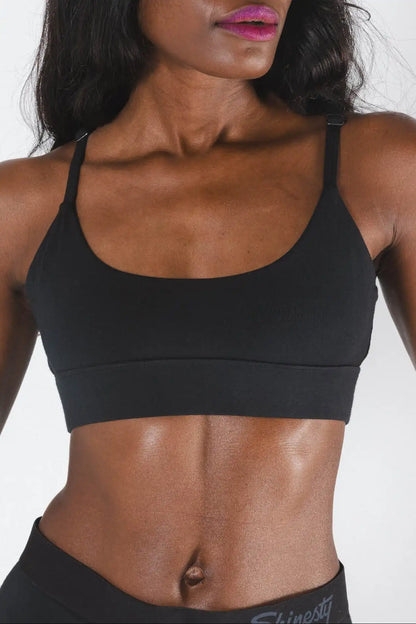 The Threat Level Midnight | Black Boob Hammock™ Scoop Bralette