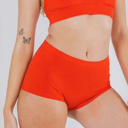 The Maraschino | Flame Scarlet Red Modal Boyshort Underwear