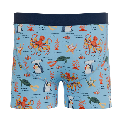 The Deep End | Sea Creatures Youth Boxer Briefs