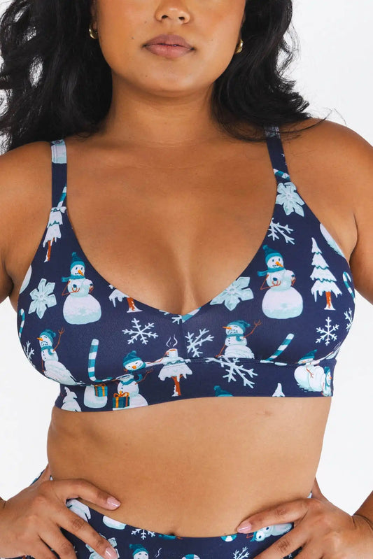 The Big Blizzard | Naughty Snowmen Boob Hammock™ Plunge Bralette
