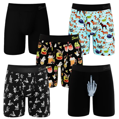 The Halloweird | Long Leg Ball Hammock® Pouch Underwear With Fly 5 Pack