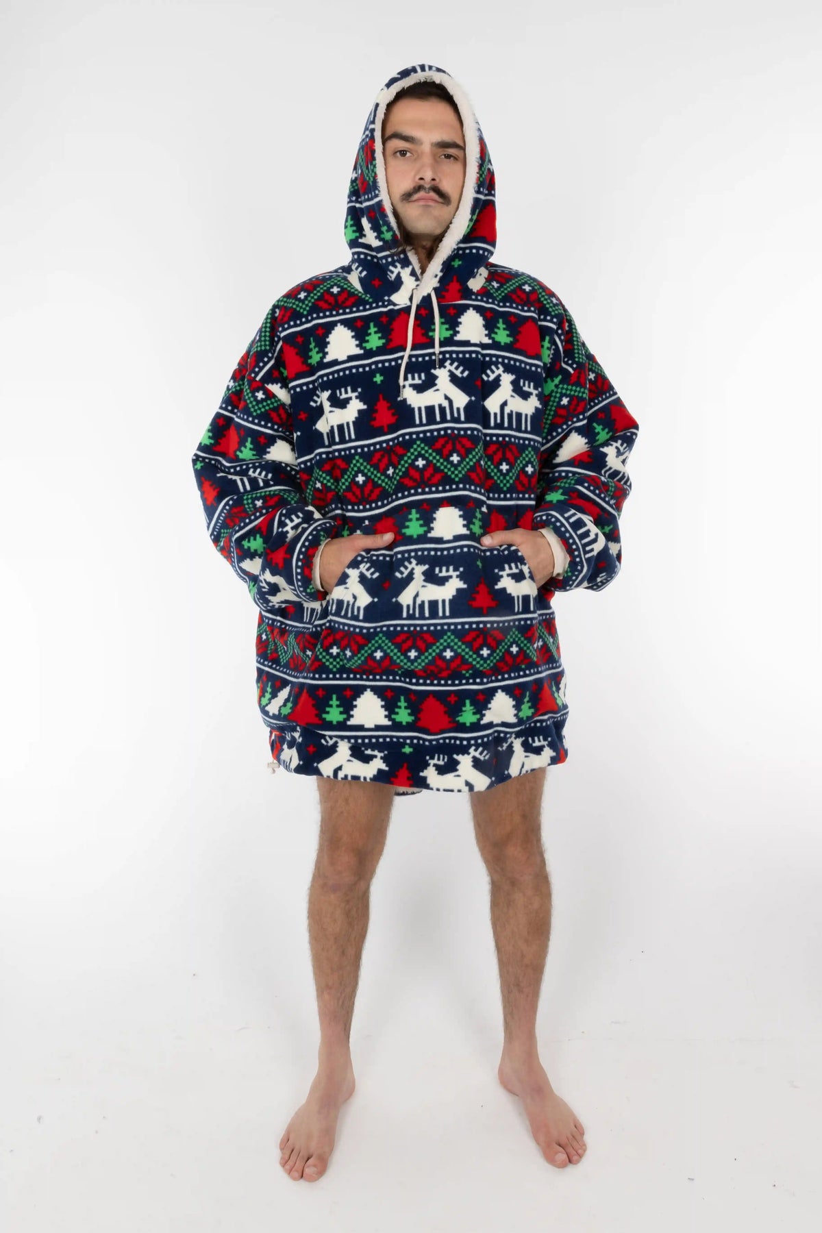 The Caribou Lous | Reversible Christmas Fur Hoodie