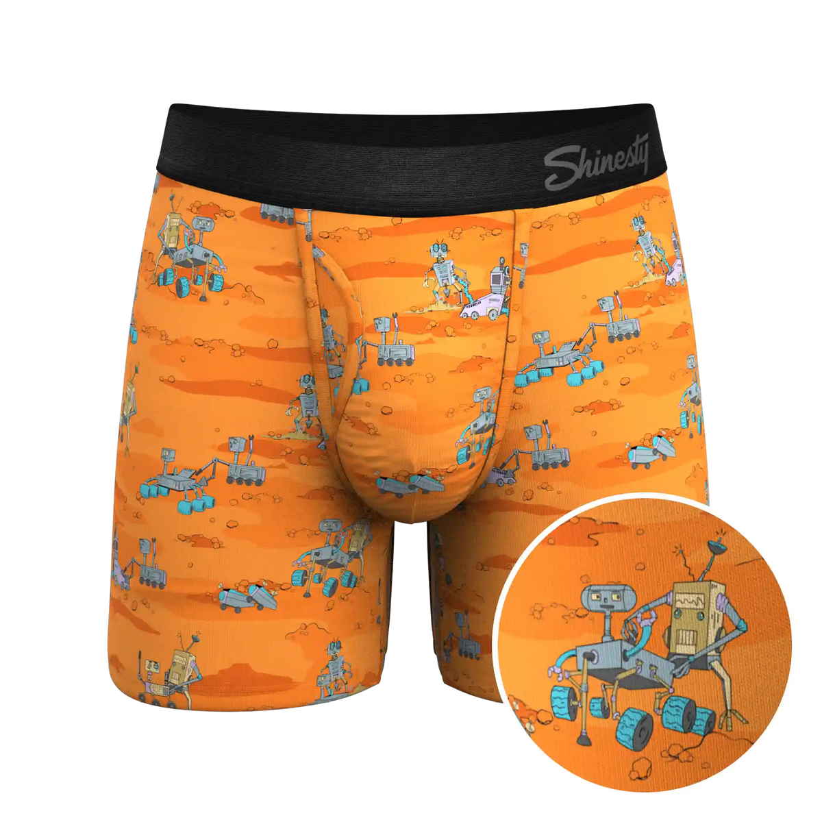The Bend Rover | Space Robots Ball Hammock® Pouch Underwear With Fly