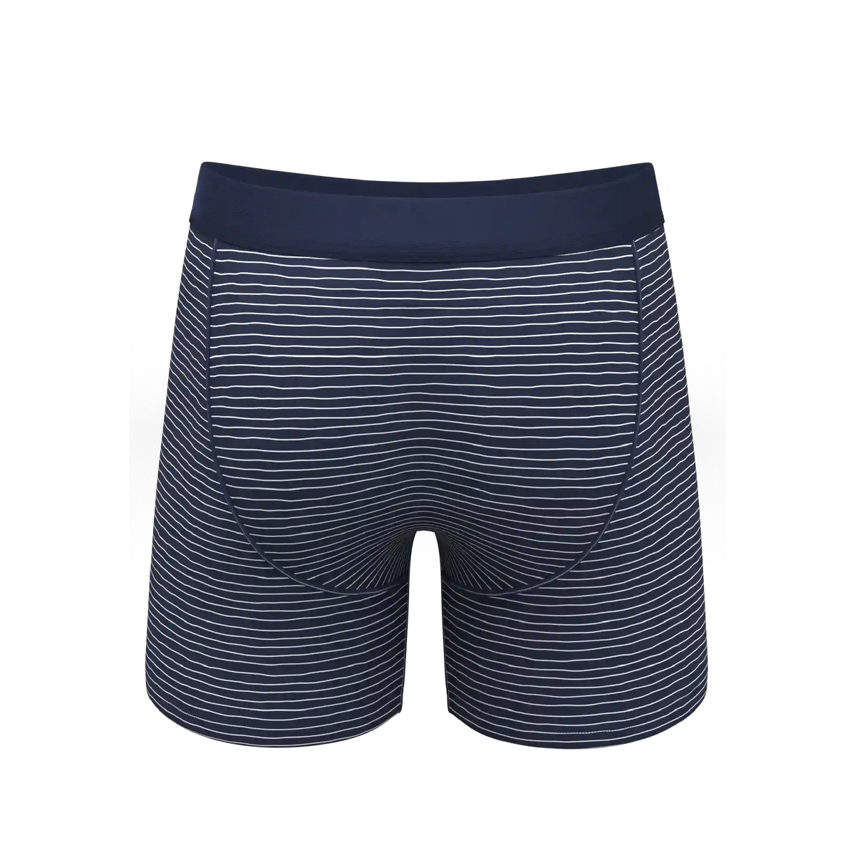 The Cheek Streak | White Stripe Ball Hammock® Pouch Underwear With Fly