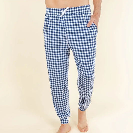 The Mad for Plaid | Navy Gingham SleepDeep™ Men’s Pajama Joggers