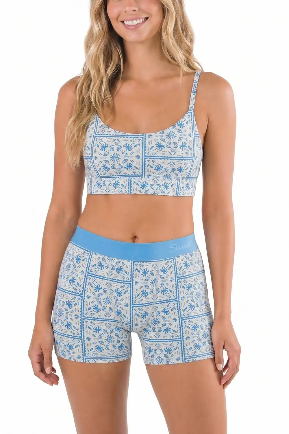 The Santorini | Blue Tile Women’s Boxers