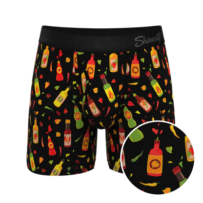 The Gotcha Sriracha | Hot Sauce Ball Hammock® Pouch Underwear With Fly