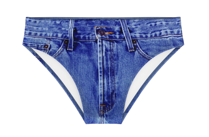 The Daytona Dong Sarong | Denim Print Swim Brief