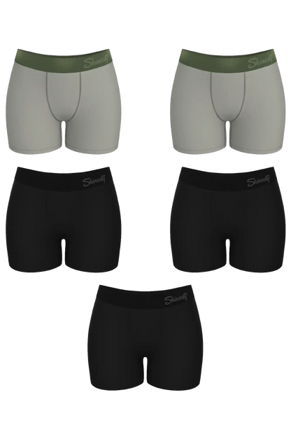 The Evergreen | Women’s Boxers 5 Pack