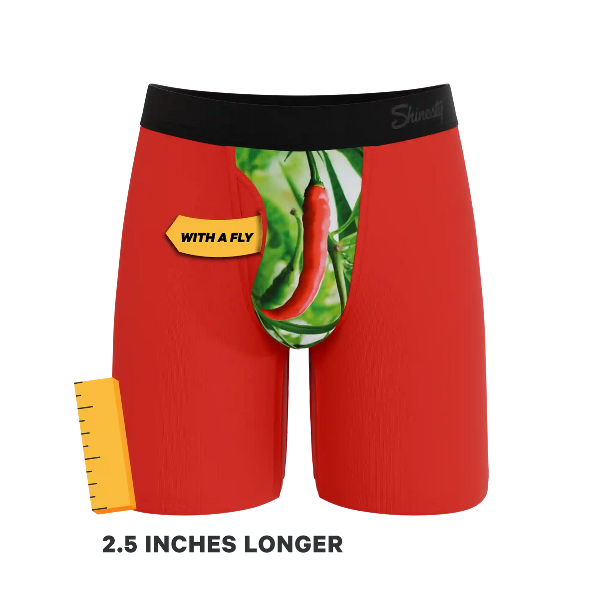 The Picante | Chili Pepper Ball Hammock® Boxer - Long Leg