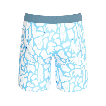 The Polar Polka | Polar Bear Scene Ball Hammock® Boxer - Long Leg