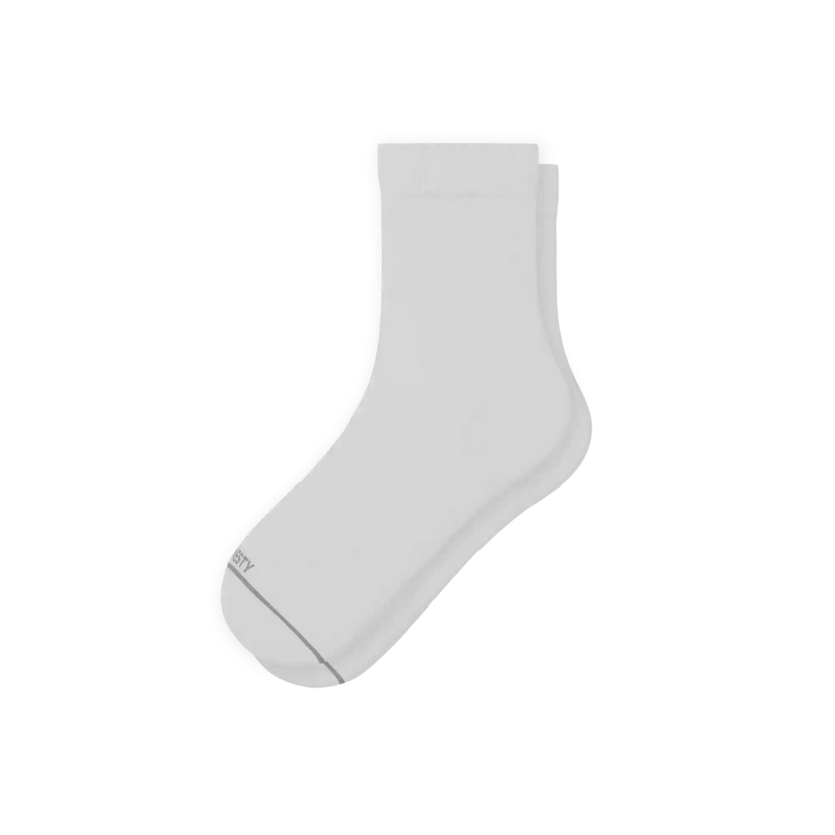The Blizzard | Plain White Heel Hammock™ Quarter Crew Socks