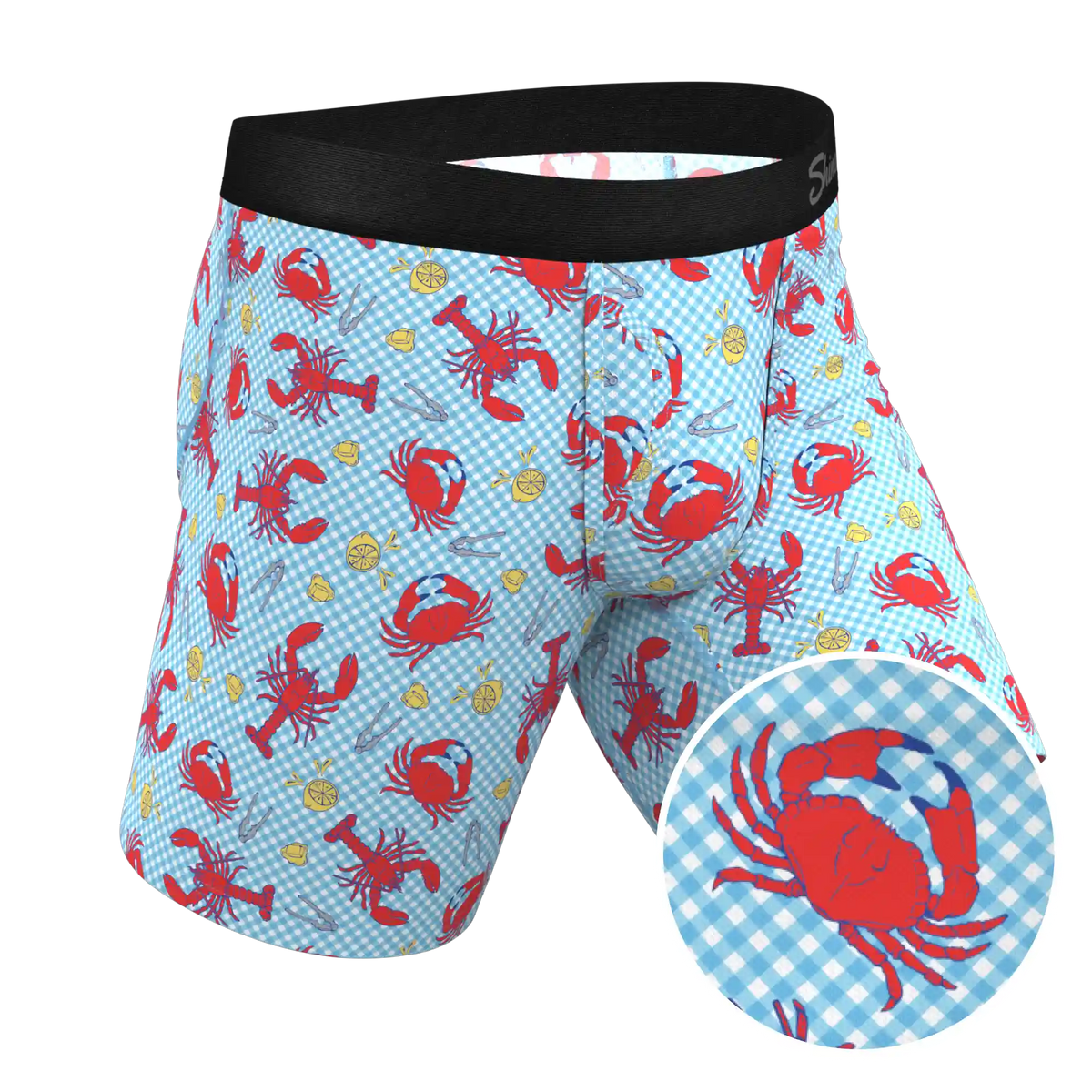 The Cajun Cookout | Summer Crabs Ball Hammock® Boxer - Long Leg