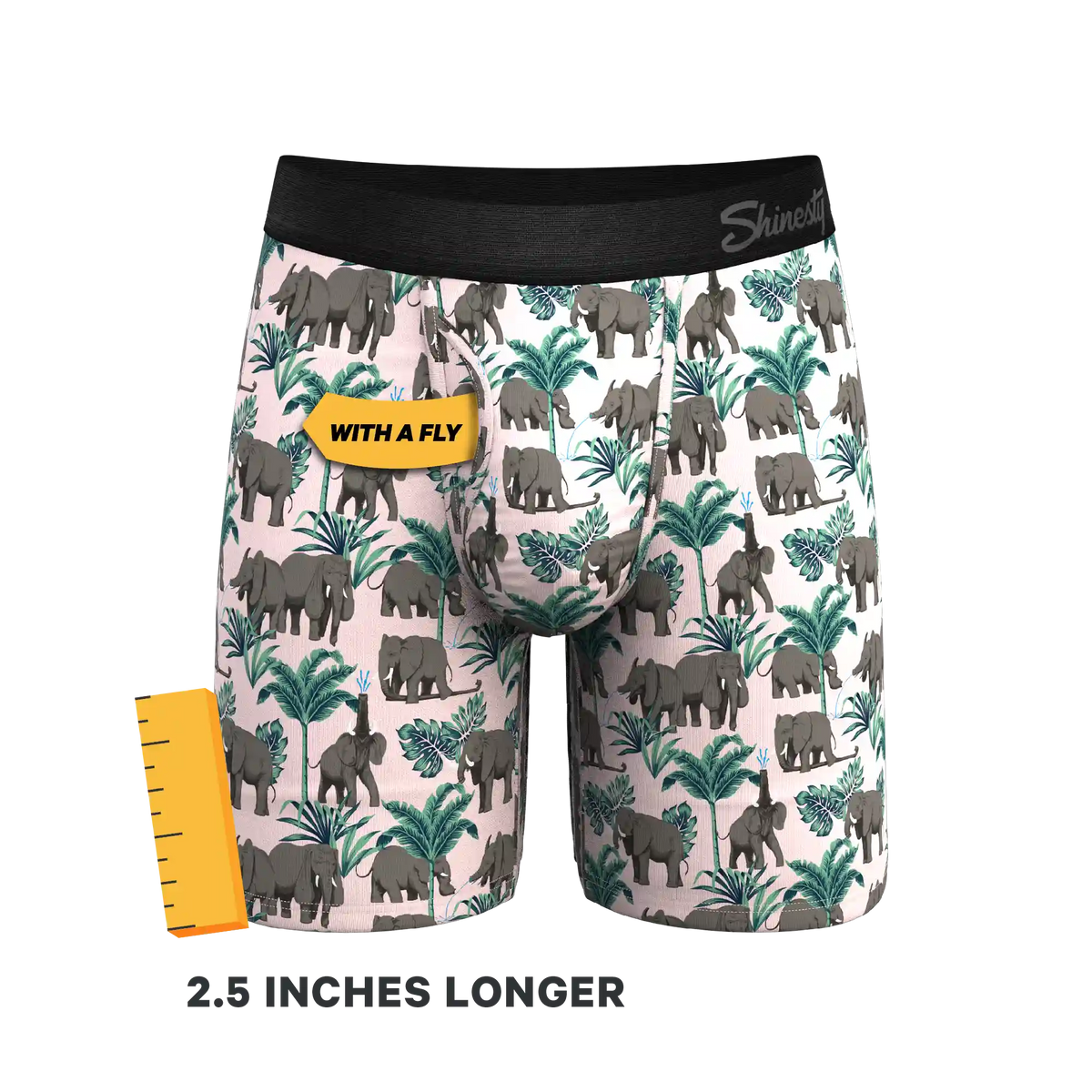 The Maximus | Tropical Elephant Ball Hammock® Boxer - Long Leg