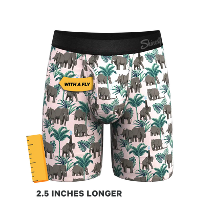 The Maximus | Tropical Elephant Ball Hammock® Boxer - Long Leg