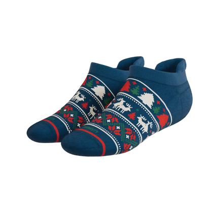 The Caribou Lous | Christmas Deer Heel Hammock™ Ankle Socks