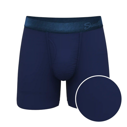 The Navy Jones | Tonal Navy Ball Hammock® Pouch Underwear With Fly