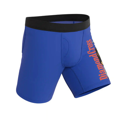 The Jackson | Blue Cowboy Shinesty x Diamond Cross Ranch Ball Hammock® Boxer - Long Leg