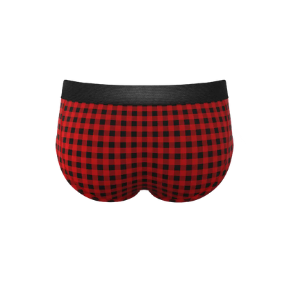 The Cardinal | Micro Buffalo Check Ball Hammock® Pouch Underwear Briefs