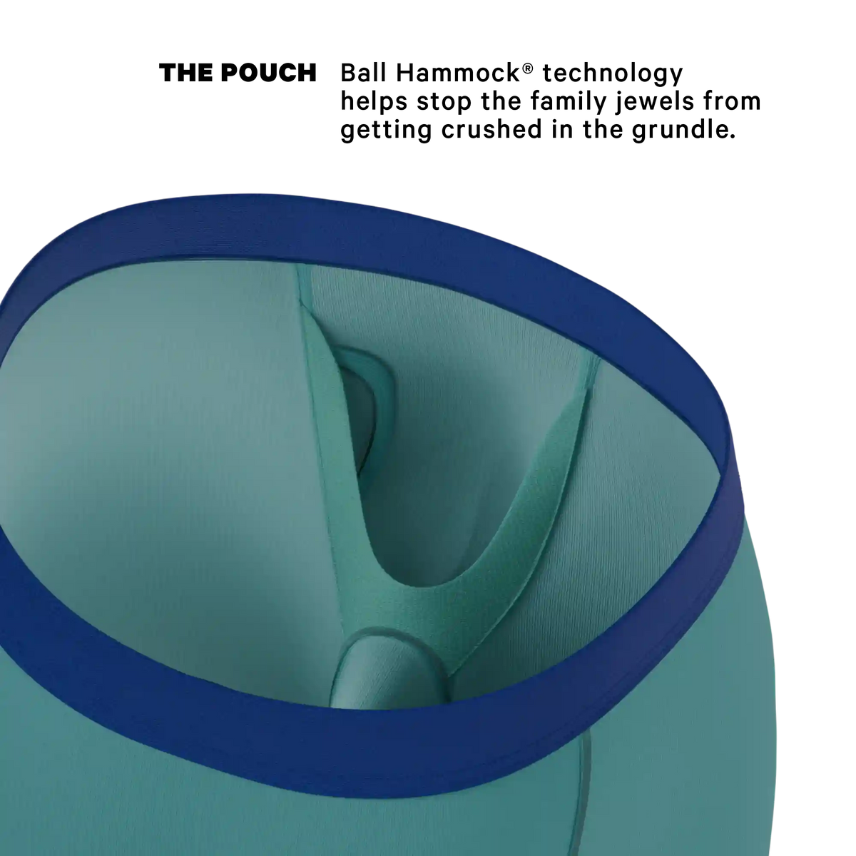 The Curacao | Teal Ball Hammock® Boxer - Long Leg